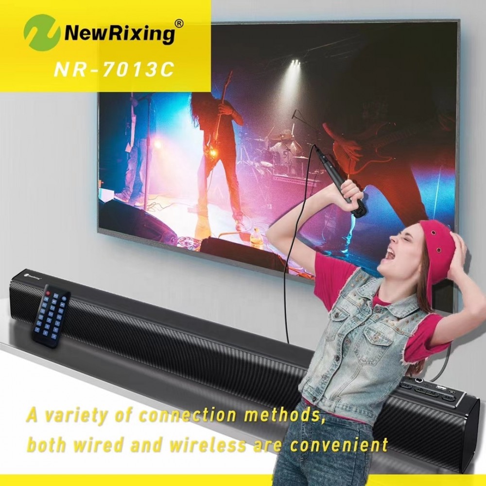 Мощна портативна блутут колона саундбар New Rixing  NR-7013C
