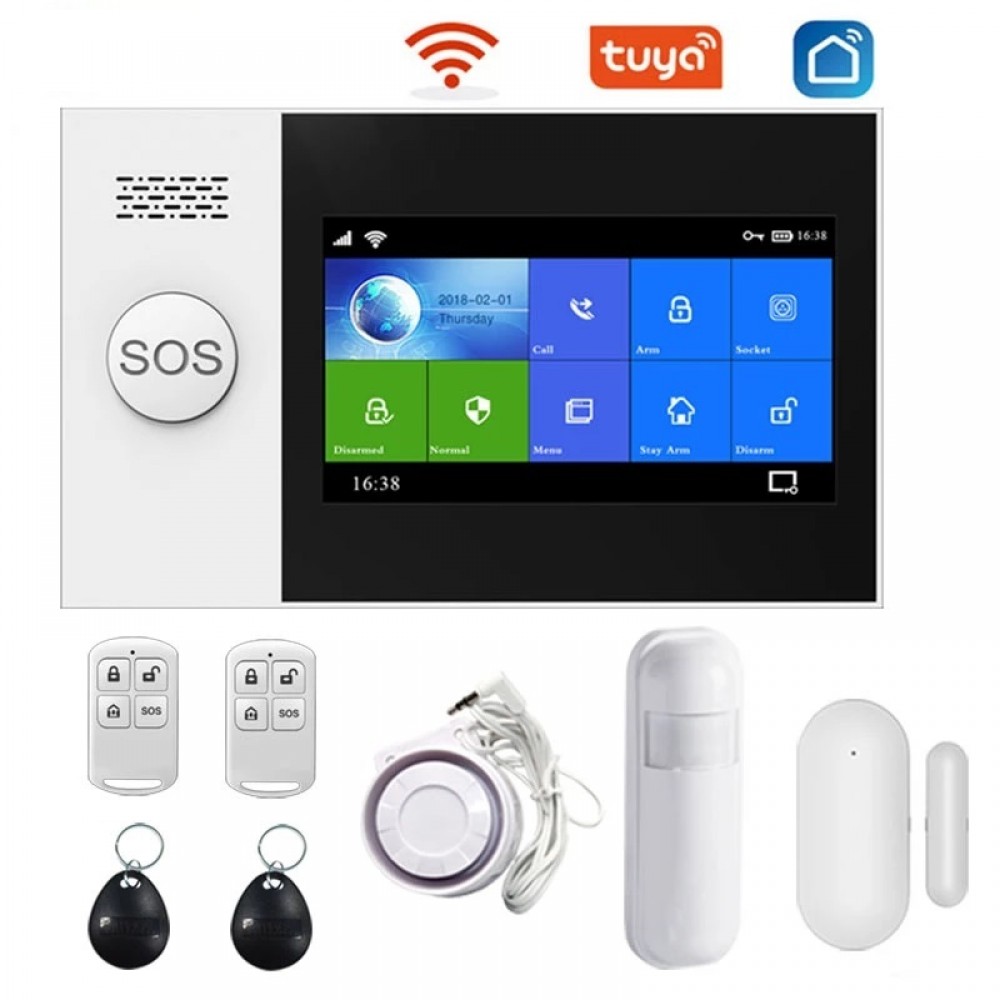 WiFi смарт охранителна система Tuya Smart Technology Sim Base Touch