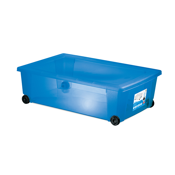 Универсална кутия Stefanplast Rollbox с колелца, синя