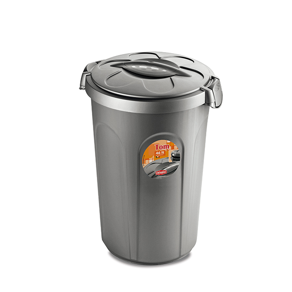 Кош за смет Stefanplast Tom 46L, сребро