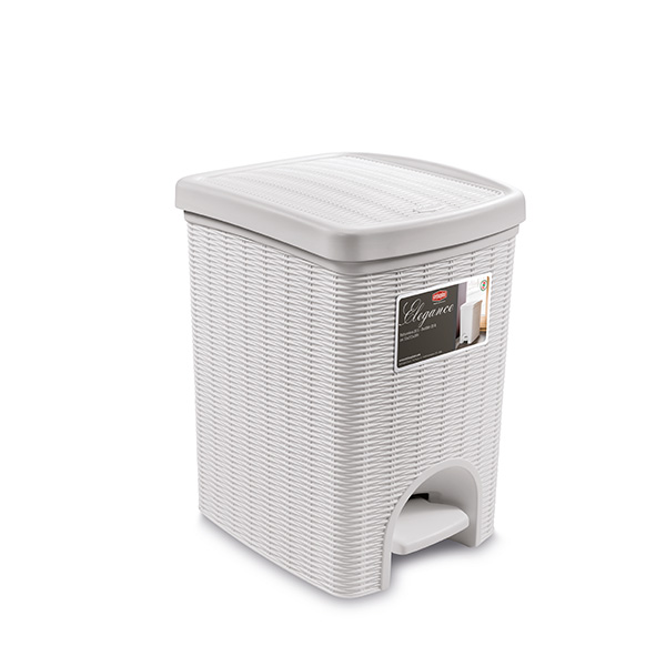 Кош за смет Stefanplast Elegance M, бял, 20L