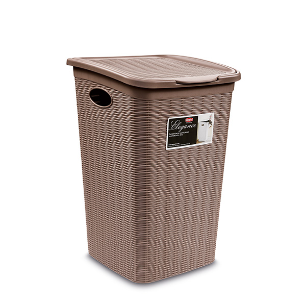 Кош за мръсно пране Stefanplast Elegance, кафяв, 50L