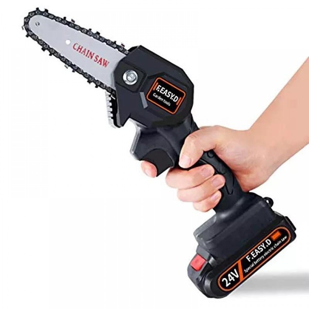 Акумулаторен ръчен трион резачка Smart Technology Chainsaw, 24V