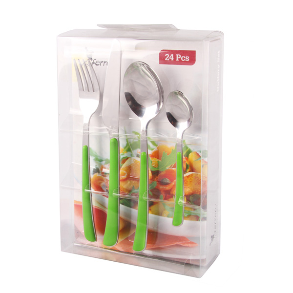 Прибори за хранене LF CS-2402, зелен