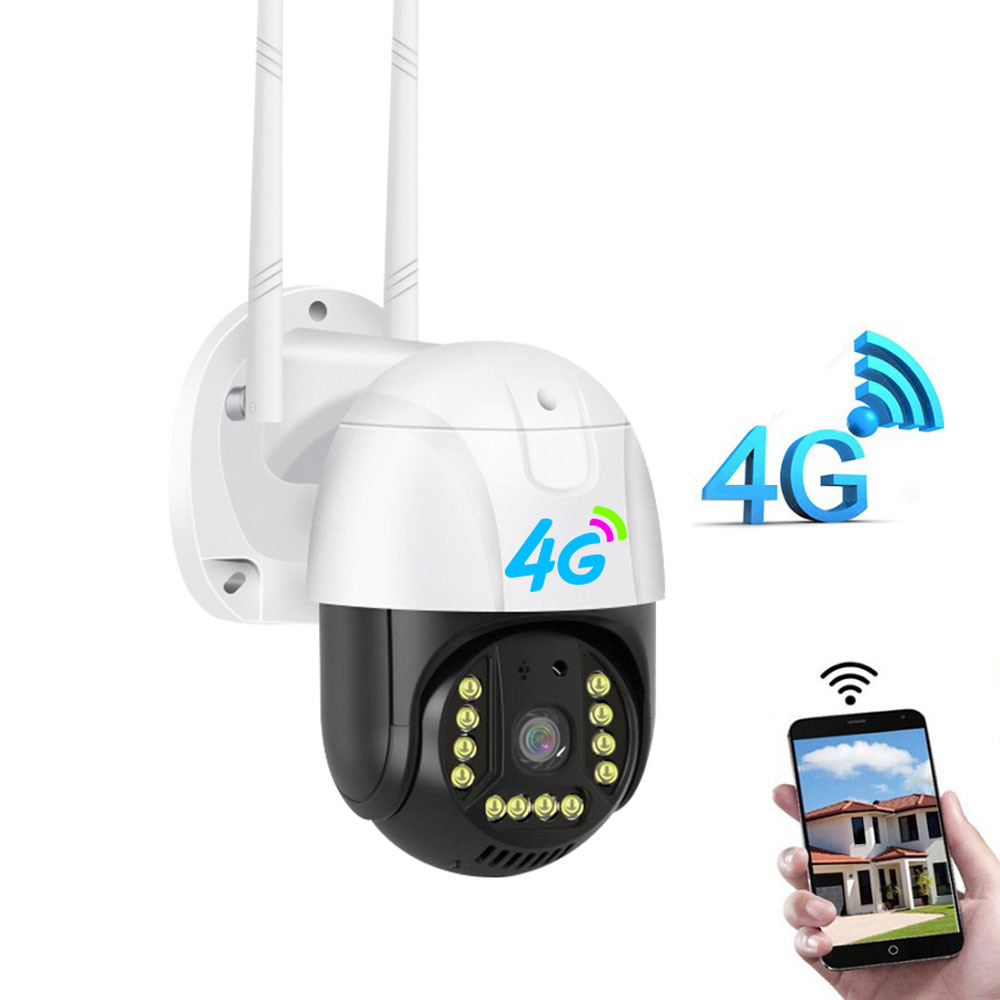 Безжична IP Камера със СИМ карта Wireless IP Camera Outside, Нощно виждане, FULL HD, Външна, 4G