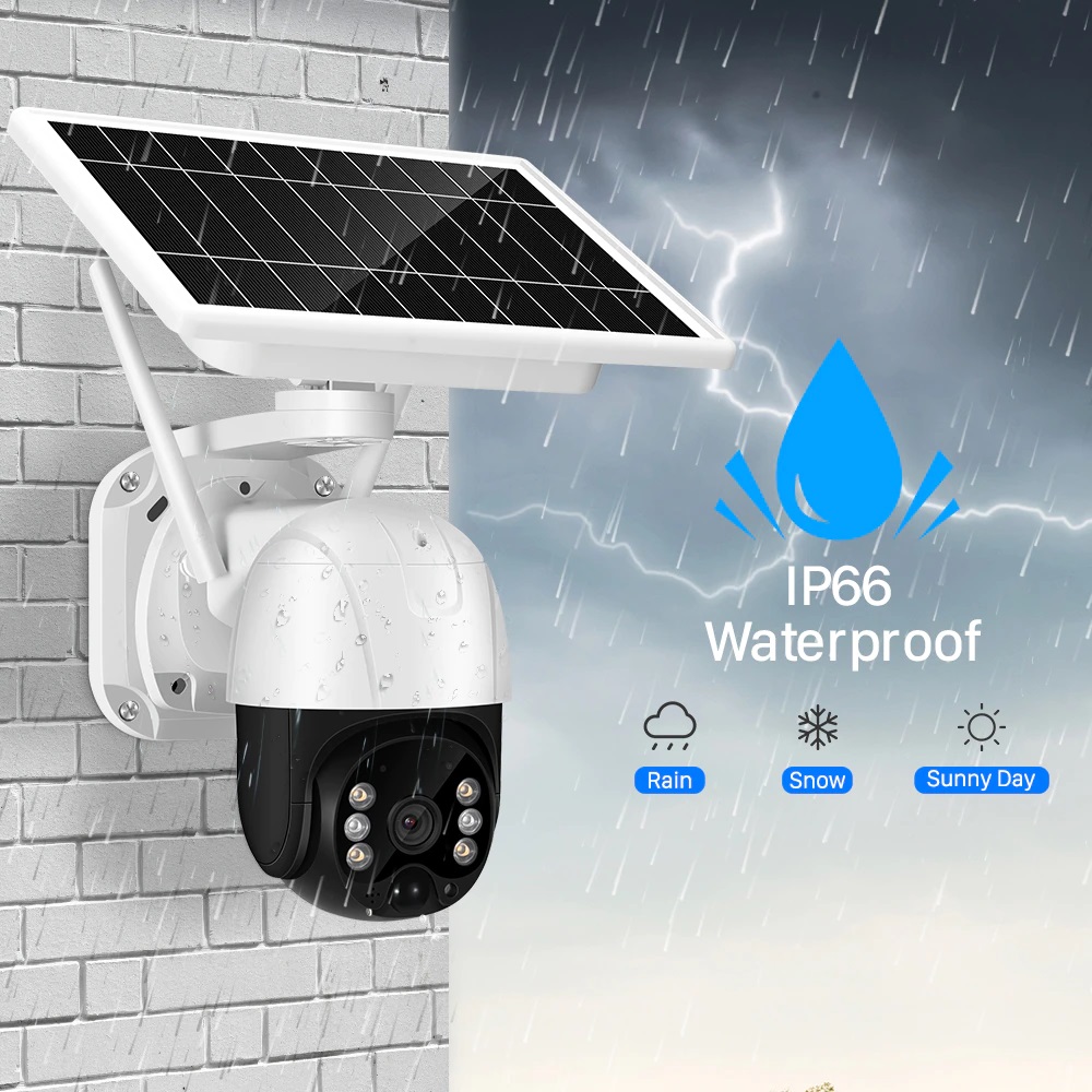 Безжична IP Камера 4G IP Cam V380 PRO, Нощно виждане, 5MP, 4G, Външна