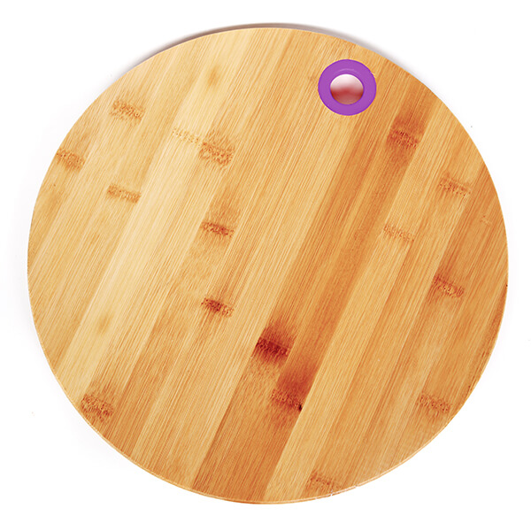 Дъска за рязане Muhler MR-1636BS, лилав, 25.5x25.5x1 cm