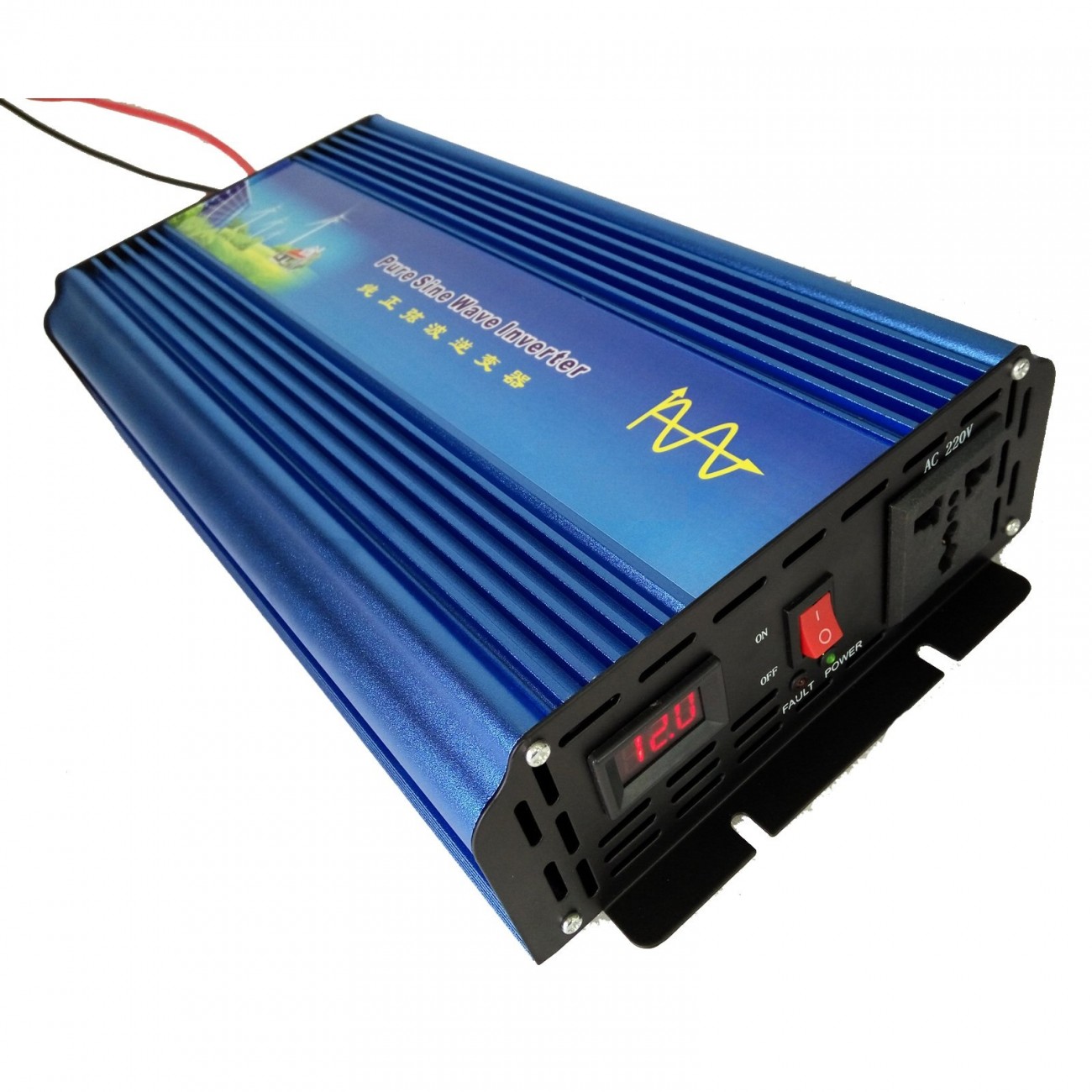 Инвертор пълна синусуида Smart Technology 12V 3000W, Лед дисплей, USB