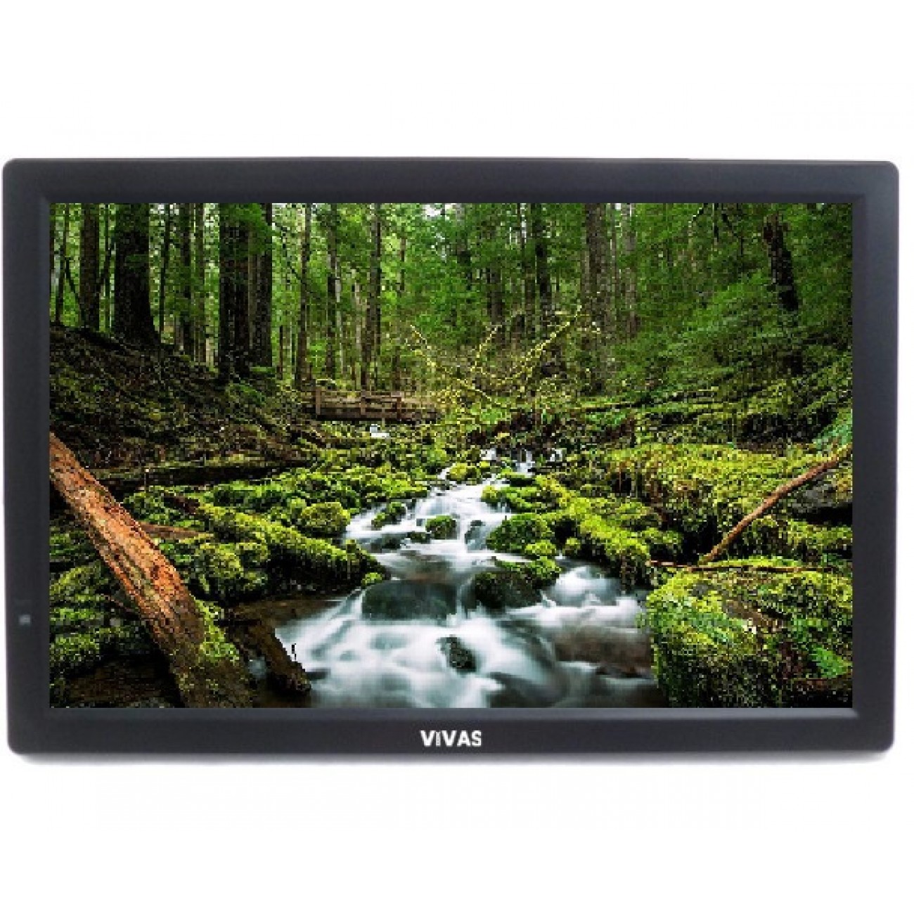 13" портативен телевизор Vivas TV13, 13 инча, 12/220V, Цифров тунер DVB-T2, Мултимедия, Акумулаторна батерия