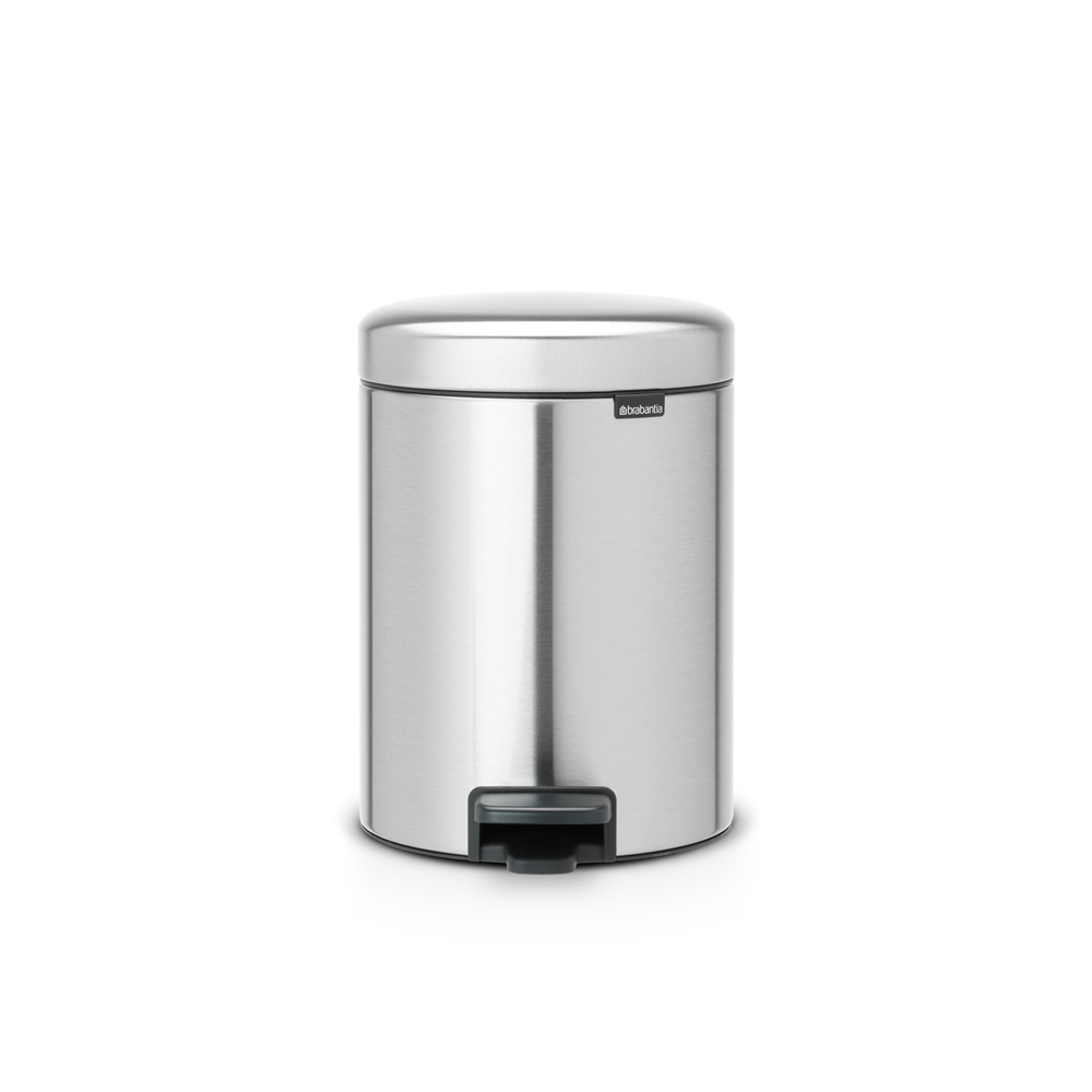 Кош за смет с педал Brabantia NewIcon 5L, Matt Steel Fingerprint Proof