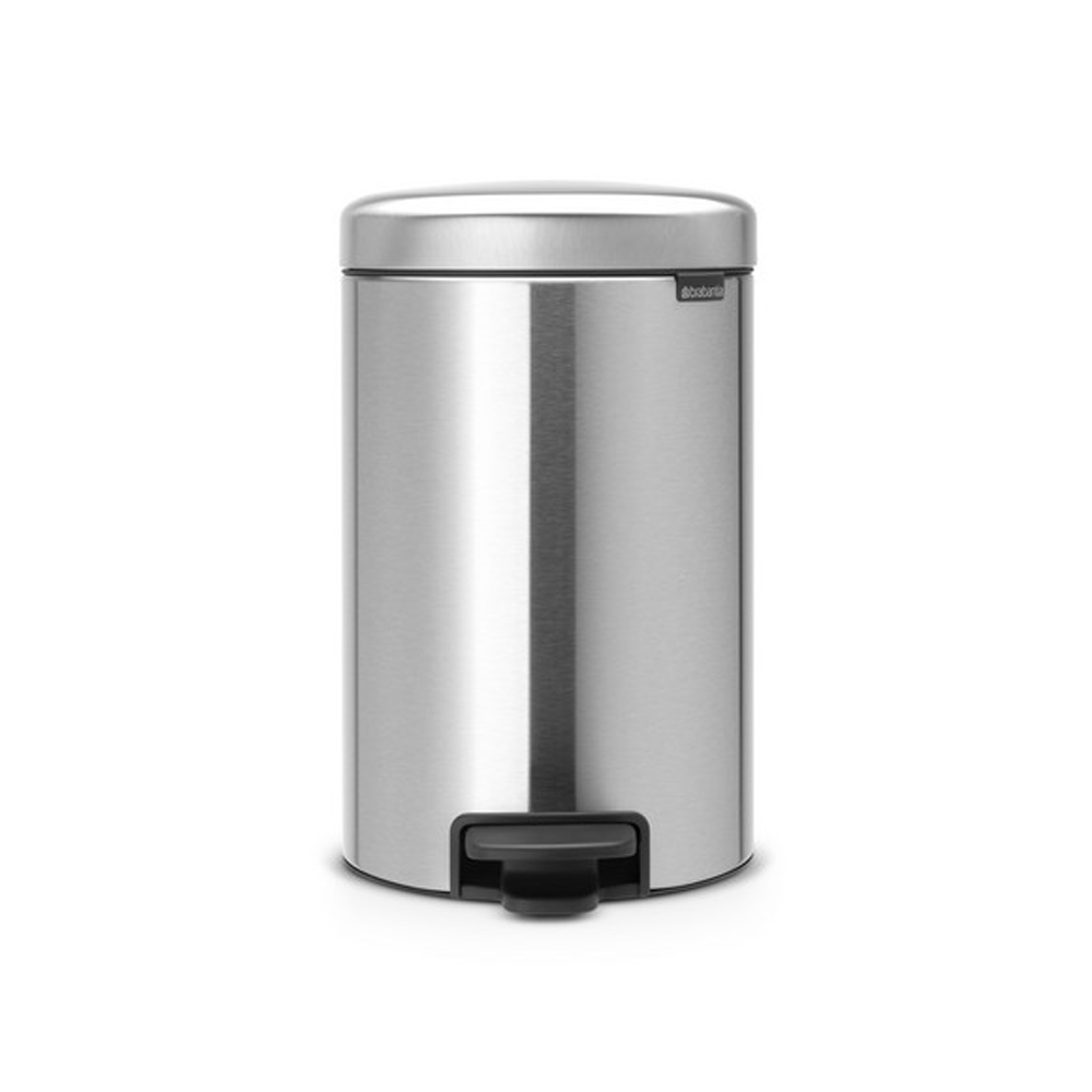 Кош за смет с педал Brabantia NewIcon 12L, Matt Steel Fingerprint Proof