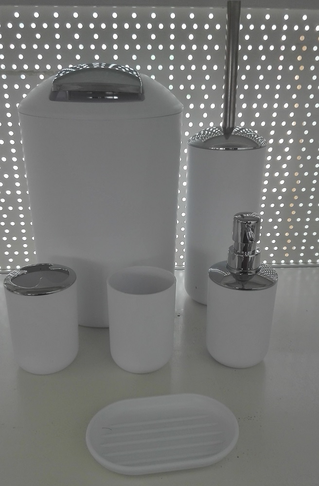 К-т аксесоари за баня 6 части бял