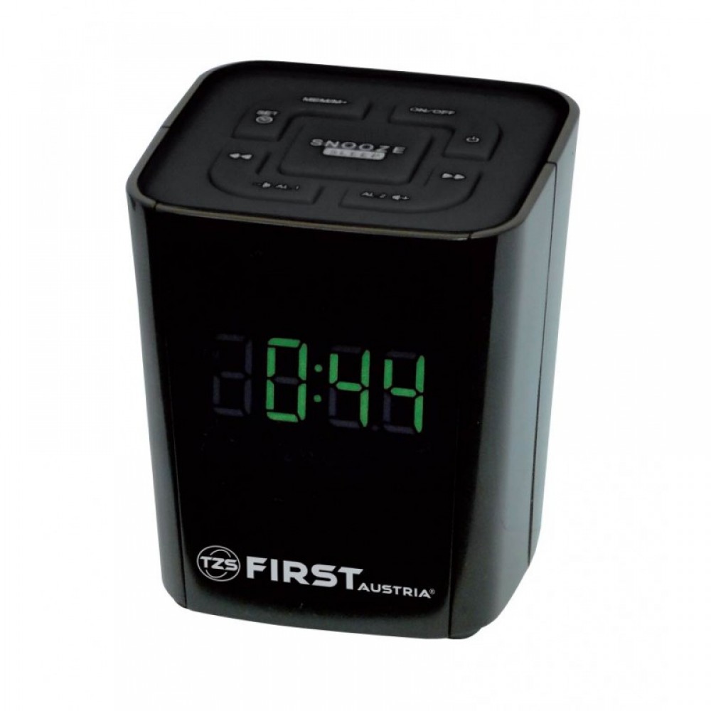 Стилен и компактен радио часовник FIRST AUSTRIA FA-2406-2