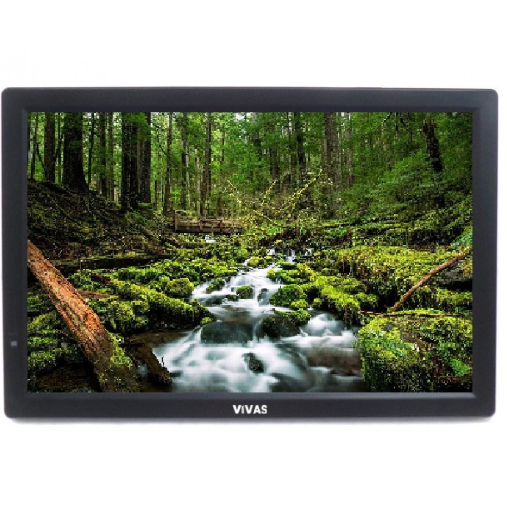 13" портативен телевизор Vivas TV13, 13 инча, 12/220V, Цифров тунер DVB-T2, Мултимедия, Акумулаторна батерия