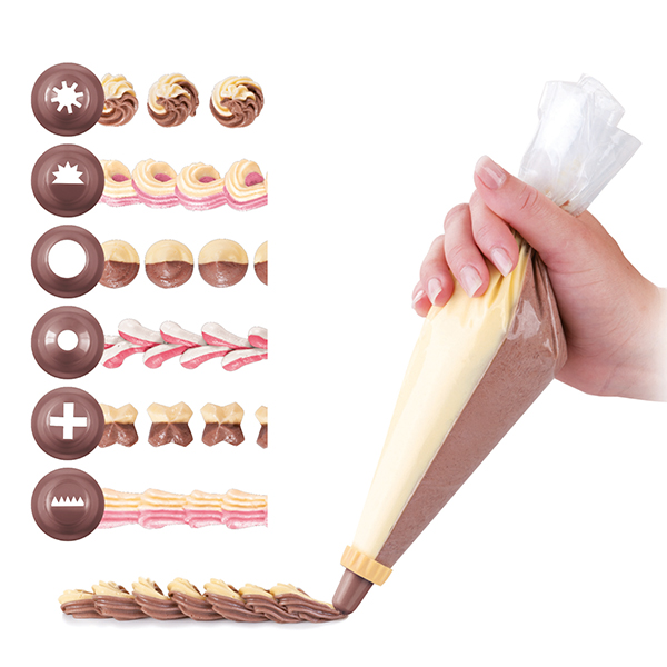 Комплект пош с 6 приставки и двойна торбичка Tescoma Delicia