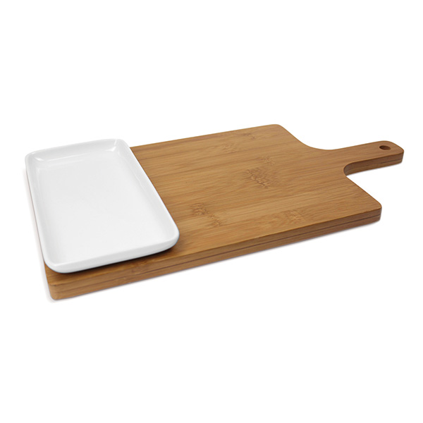 К-т дъска за рязане с плато LF FR-1REB, 29x20x3.7 cm