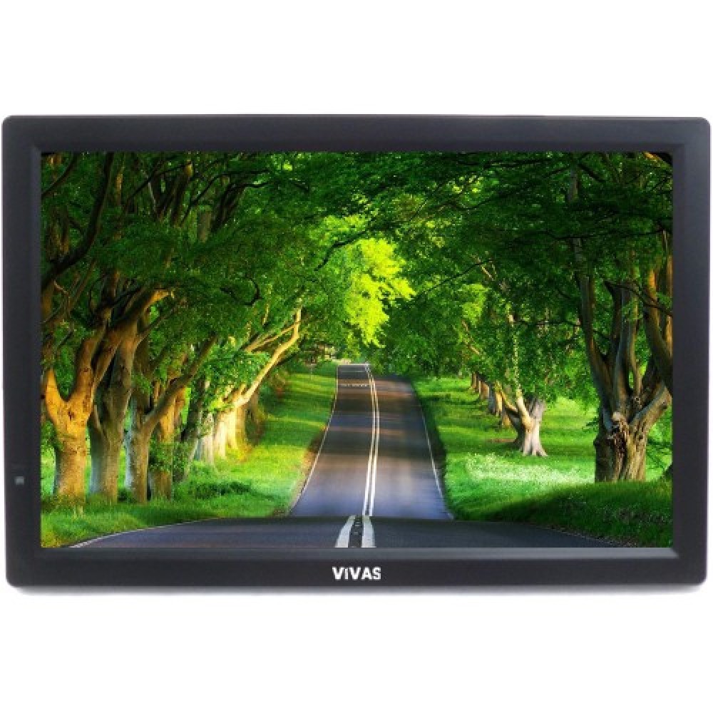16" портативен телевизор Vivas TV16, 16 инча, 12/220V, Цифров тунер DVB-T2, Мултимедия, Акумулаторна батерия