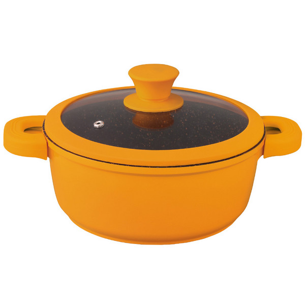 Тенджера Muhler MR-2085, 20cm, 6.5 L, оранжев