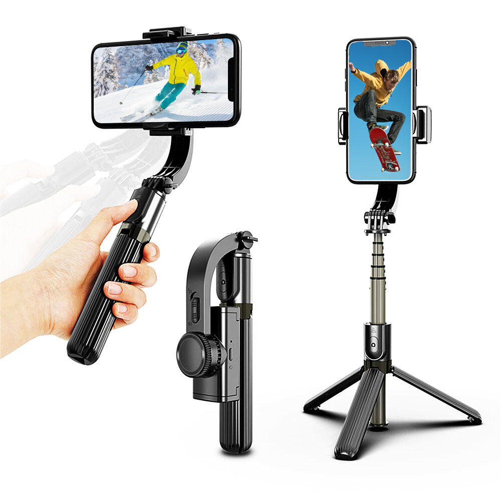 Стабилизатор за мобилен телефон Gimbal Stabilizer Selfie Stick Tripod L08, Трипод, Селфи стик