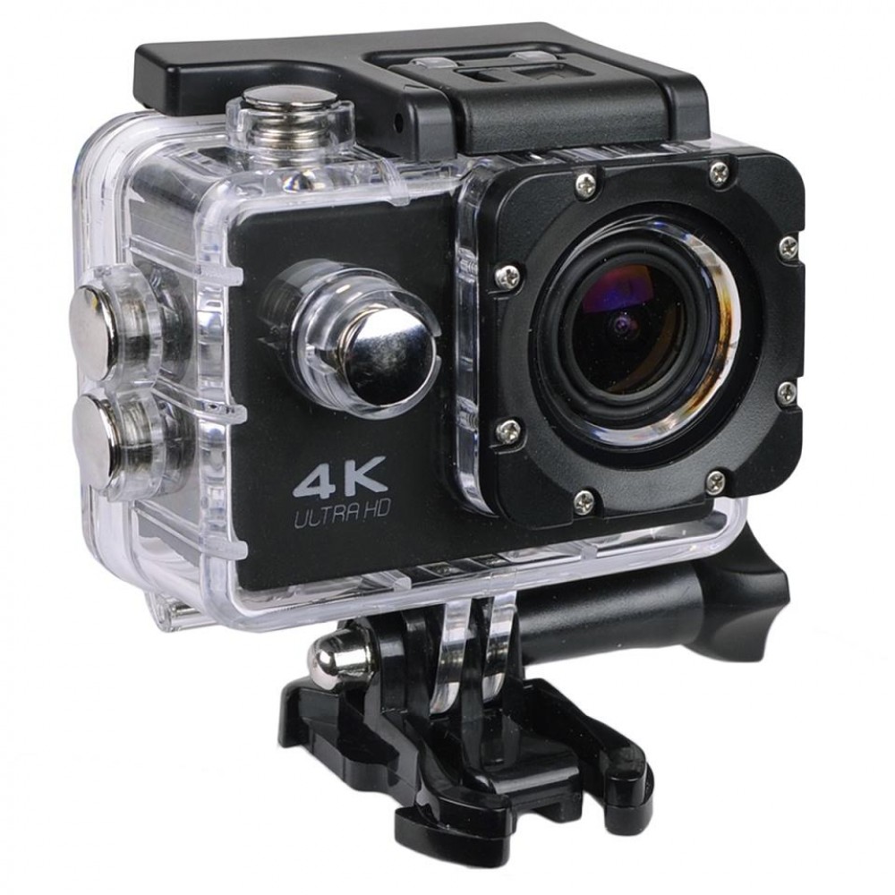 Екшън камера GoPlus 4K20, 4K Ultra HD, 2 инчов дисплей, 170° лещи, Водоустойчив, WiFI