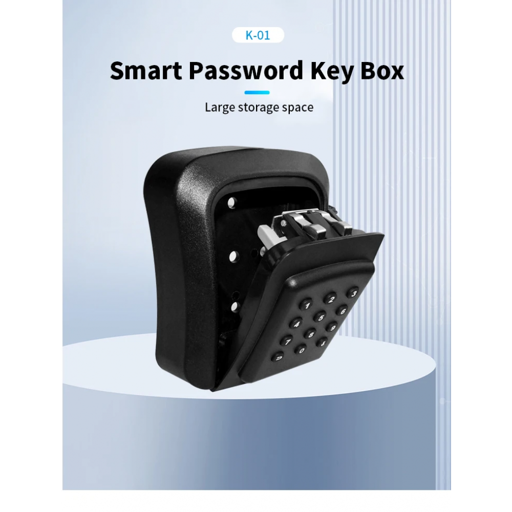 Смарт кутия за ключове Airbnb Smart Technology Key Box Metal, Приложение, Водоустойчив, Сейф, Метална