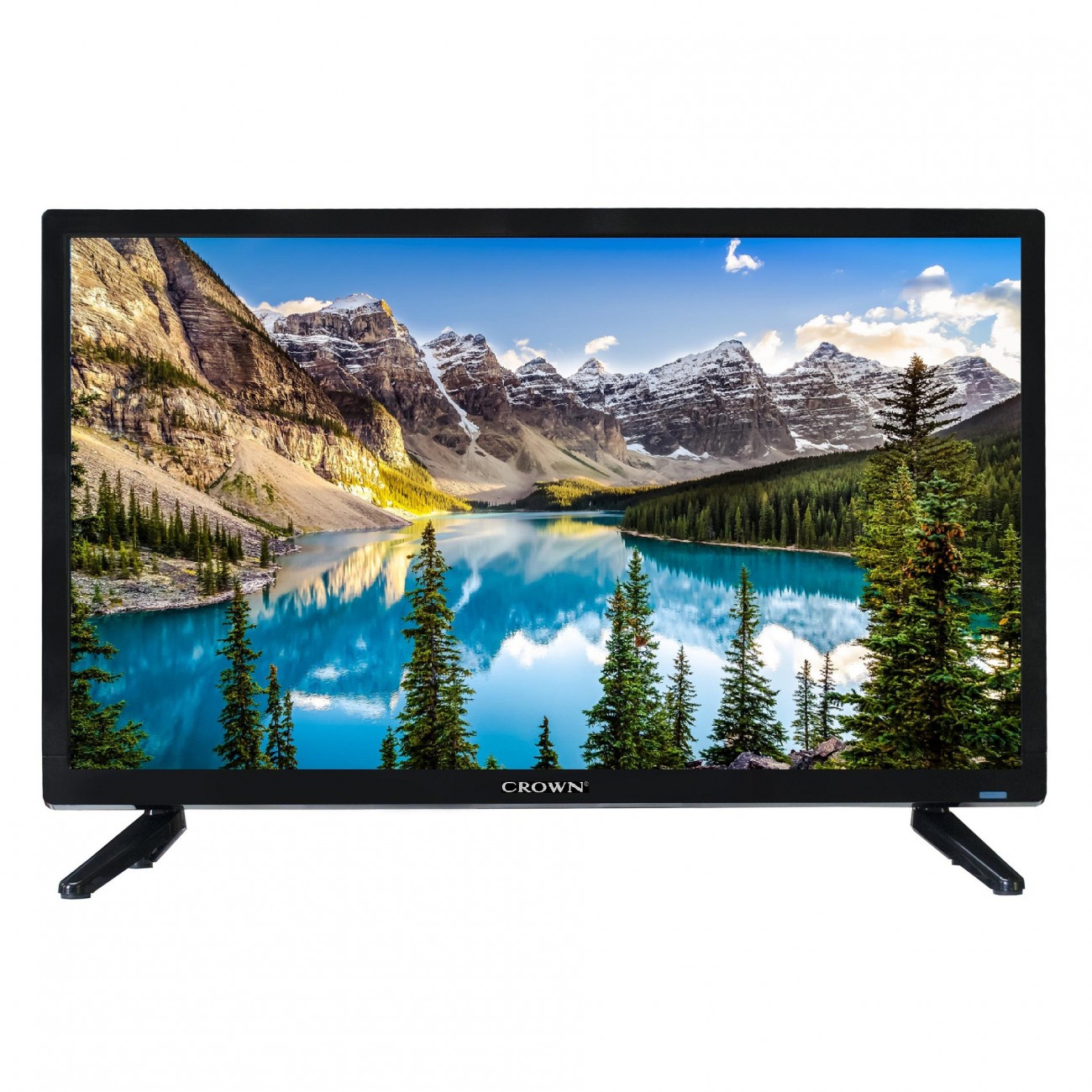 Портативен 24 инчов телевизор Crown 24TF12VB, 1366x768 HD Ready, 12 Волта, Led, USB