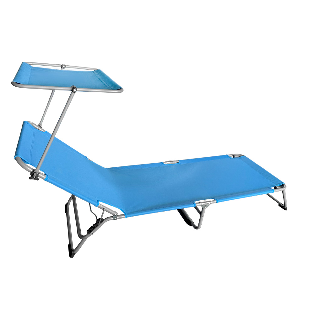 Градински шезлонг Muhler C2013, 188х56х25cm